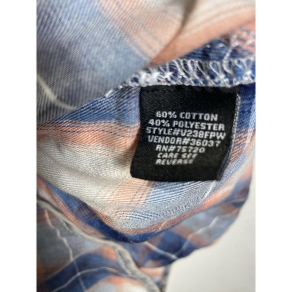 BKE Shirt Mens S Plaid Vintage Standard Fit Short Sleeve Pearl Snap Multicolored - Picture 5 of 8